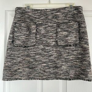 LOFT tweed mini skirt - M